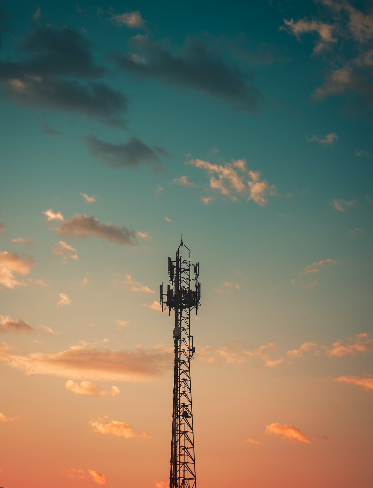 Phone tower located in rural Australia